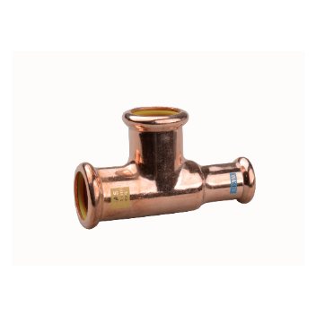 WATERGAS COPPER PRESS - END REDUCED TEE - 22 X 22 X 15