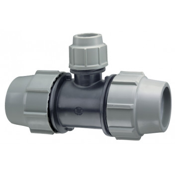 PLASSON 90MM DEG REDUCING TEE 20MM X 16MM X 20MM