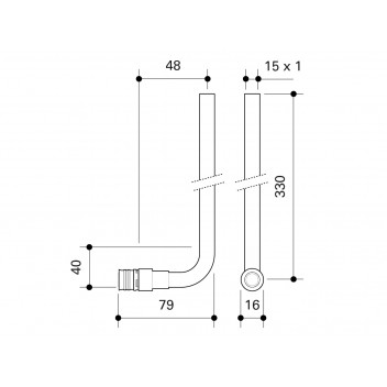 FRANKISCHE ALPEX RAD CONNECTION ELBOW 16X15MM