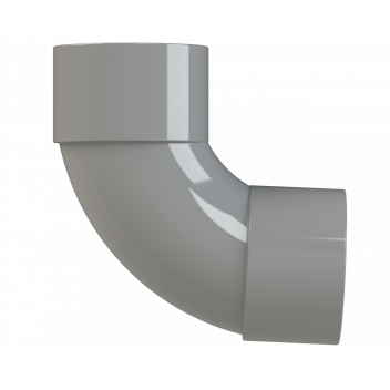 S/WELD SWEPT BEND 92.5DEG; 40MM GREY