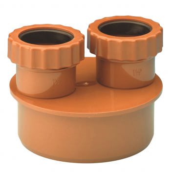 E.TUPLING UNDERGROUND 40-40MM DOUBLE WASTE ADAPTOR