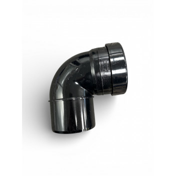 E.TUPLING 110MM SOIL TIGHT 90DEG S/SOCKET - BLACK