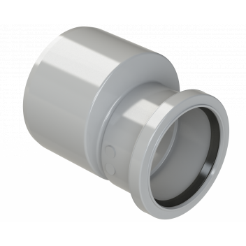 POLYPIPE RING-SEAL REDUCER;4\"/110MM TO 82MM SOIL GRY