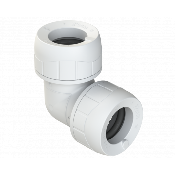 POLYPLUMB ENHANCED - 22MM ELBOW - WHITE