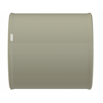 POLYPIPE S2000 50MM MUPVC STRAIGHT COUPLING - SOLV GREY