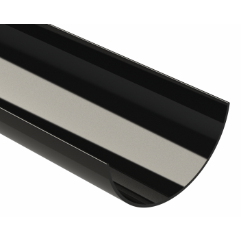 RWHR112 HALF ROUND GUTTER; 4M BLACK