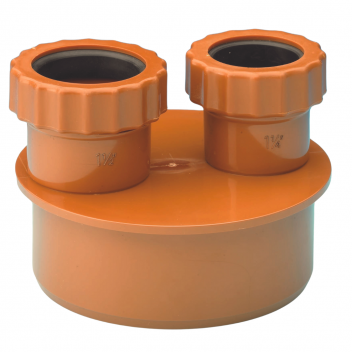 E.TUPLING UNDERGROUND 32-40MM DOUBLE WASTE ADAPTOR