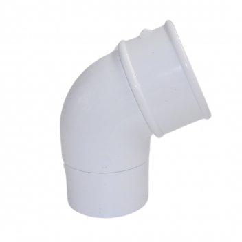 E.TUPLING 68MM ROUND OFFSET BEND 112.5DEG - WHITE