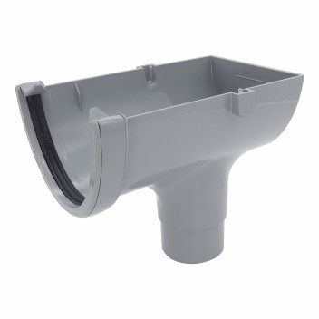 FLOPLAST HI-CAP STOPEND OUTLET 68MM; GREY