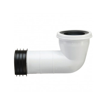 KWICKFIT 90DEG \'S\'; 4\"/110MM WHITE