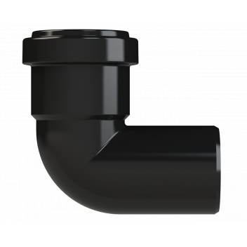 PUSHFIT SWIVEL BEND 91.25DEG; 40MM BLACK