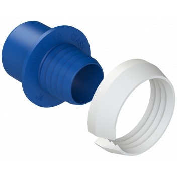 POLYFAST DARK BLUE PE ADAPTOR SET; 25MM