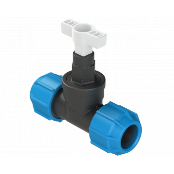 POLYFAST PLASTIC STOP COCK; 25MM