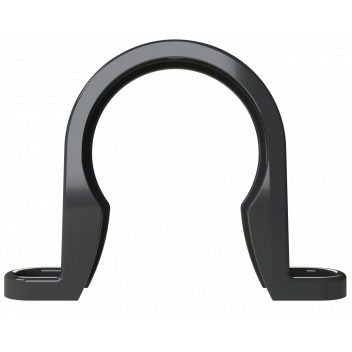 S/WELD PIPE CLIP; 40MM BLACK
