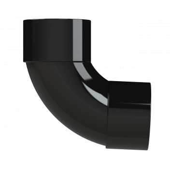 S/WELD SWEPT BEND 92.5DEG; 40MM BLACK