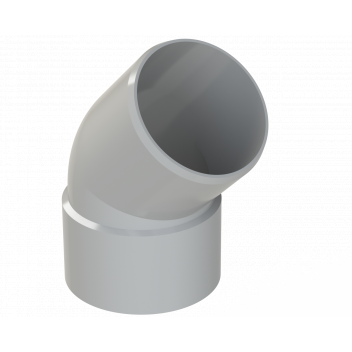 POLYPIPE RING-SEAL OFFSET BEND; 3\"/82MM 135 DEG GREY