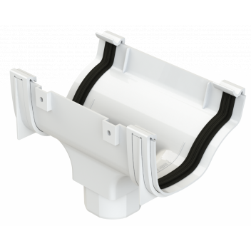 OGEE EXTRA RUNNING OUTLET; WHITE
