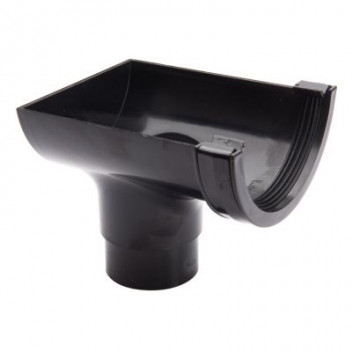 112MM ROUNDSTYLE CAST IRON EFFECT STOPEND OUTLET