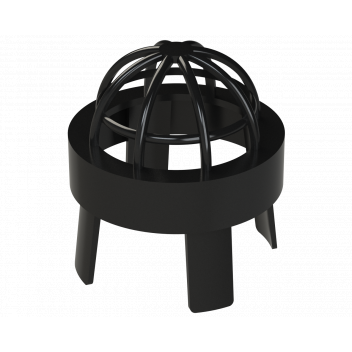 PUSHFIT VENT TERMINAL; 50MM BLACK