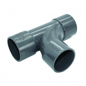 FLOPLAST S/WELD SWEPT TEE 92.5 DEG; 32MM ANTHRACITE GREY AG