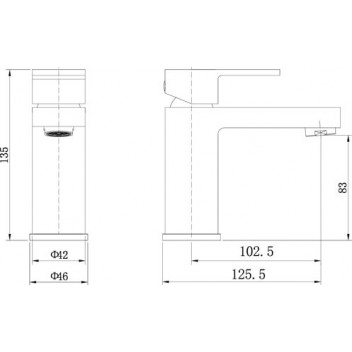 SANDYMOOR BASIN MIXER  - WASTE NOT INCLUDED