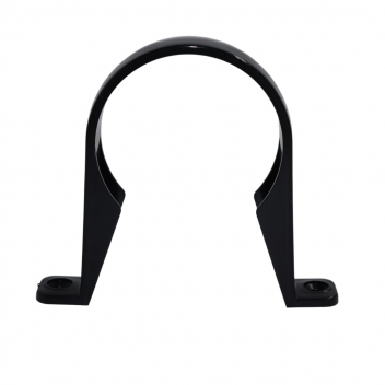 E.TUPLING 68MM ROUND DOWNPIPE CLIP - BLACK