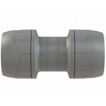 POLYPLUMB ENHANCED STRAIGHT COUPLER; 15MM