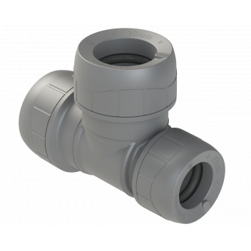 POLYPLUMB END REDUCED TEE; 28X22X28MM