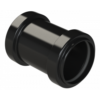 PUSHFIT STRAIGHT COUPLING; 40MM BLACK