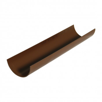FLOPLAST MINIFLO 2M GUTTER BROWN