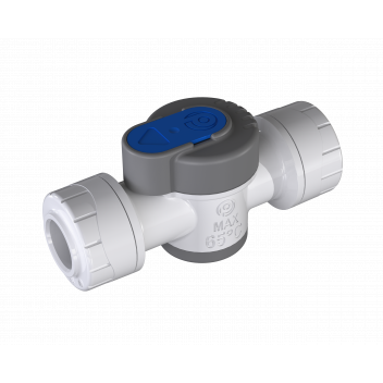 POLYPLUMB SHUT-OFF VALVE WHITE;15MMX15MM