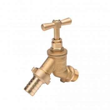 PLASSON BIB TAP (DZR) WITH DOUBLE CHECK VALVE 1/2\"