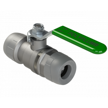 POLYPLUMB QUARTER TURN BALL VALVE; 15MM