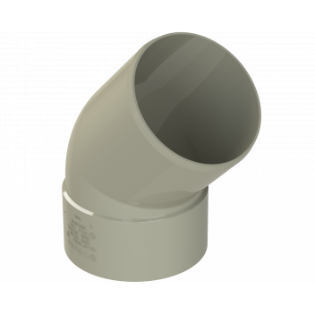 POLYPIPE RING-SEAL OFFSET BEND; 4\"/110MM 135 DEG GRY