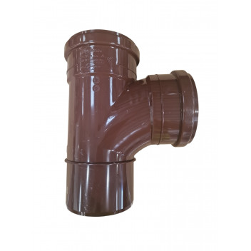 E.TUPLING 4\" SOIL SINGLE 90DEG BRANCH - BROWN