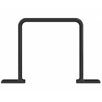 DPSQ65 FLUSH PIPE BRACKET; BLACK