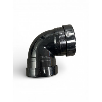 E.TUPLING 110MM SOIL TIGHT 90DEG D/SOCKET - BLACK