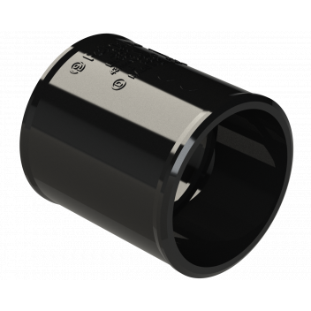 POLYPIPE S2000 40MM MUPVC STRAIGHT COUPLING - BLACK