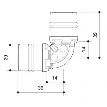 FRANKISCHE ALPEX MLC ELBOW 90° 20MM