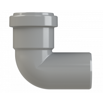 PUSHFIT SWIVEL BEND 91.25DEG; 40MM GREY