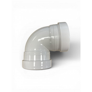 E.TUPLING 110MM SOIL TIGHT 90DEG D/SOCKET - WHITE