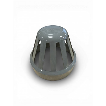 E.TUPLING 6\" PUSH-FIT VENT TERMINAL - GREY