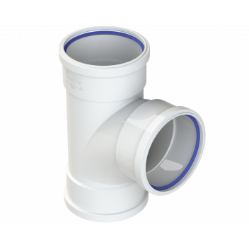 POLYPIPE RING-SEAL TR SKT BRANCH 4\"/110mm 92.5D WHIT