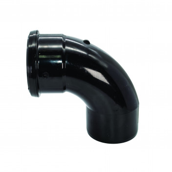 FLOPLAST RING-SEAL S/S BEND 92.5;4\"/110 SOIL BLACK