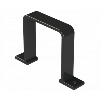 DPSQ65 FLUSH PIPE BRACKET; BLACK