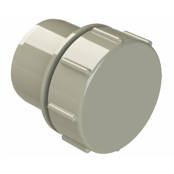 POLYPIPE S2000 40MM MUPVC SCREWED ACCESS PLUG - SOLV GREY