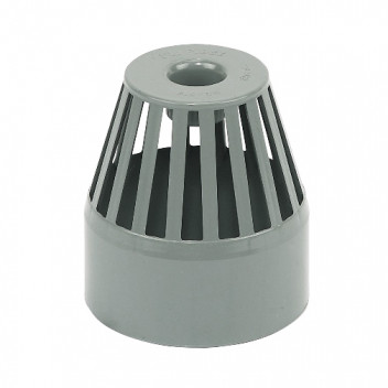 FLOPLAST RING-SEAL SOIL VENT TERMINAL;4\"/110MM GREY