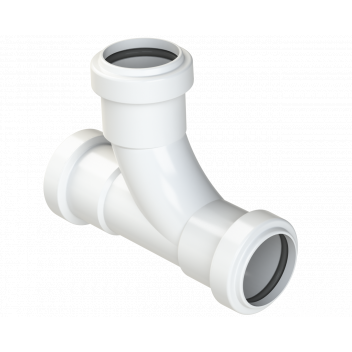 PUSHFIT SWEPT TEE 91.25DEG; 32MM WHITE