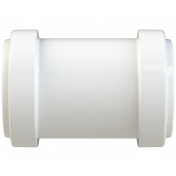 PUSHFIT STRAIGHT COUPLING; 40MM WHITE