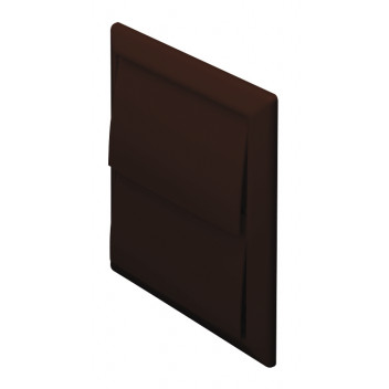 DOMUS 100MM RIGID DUCT OUTLET WITH GRAVITY FLAPS -  BROWN